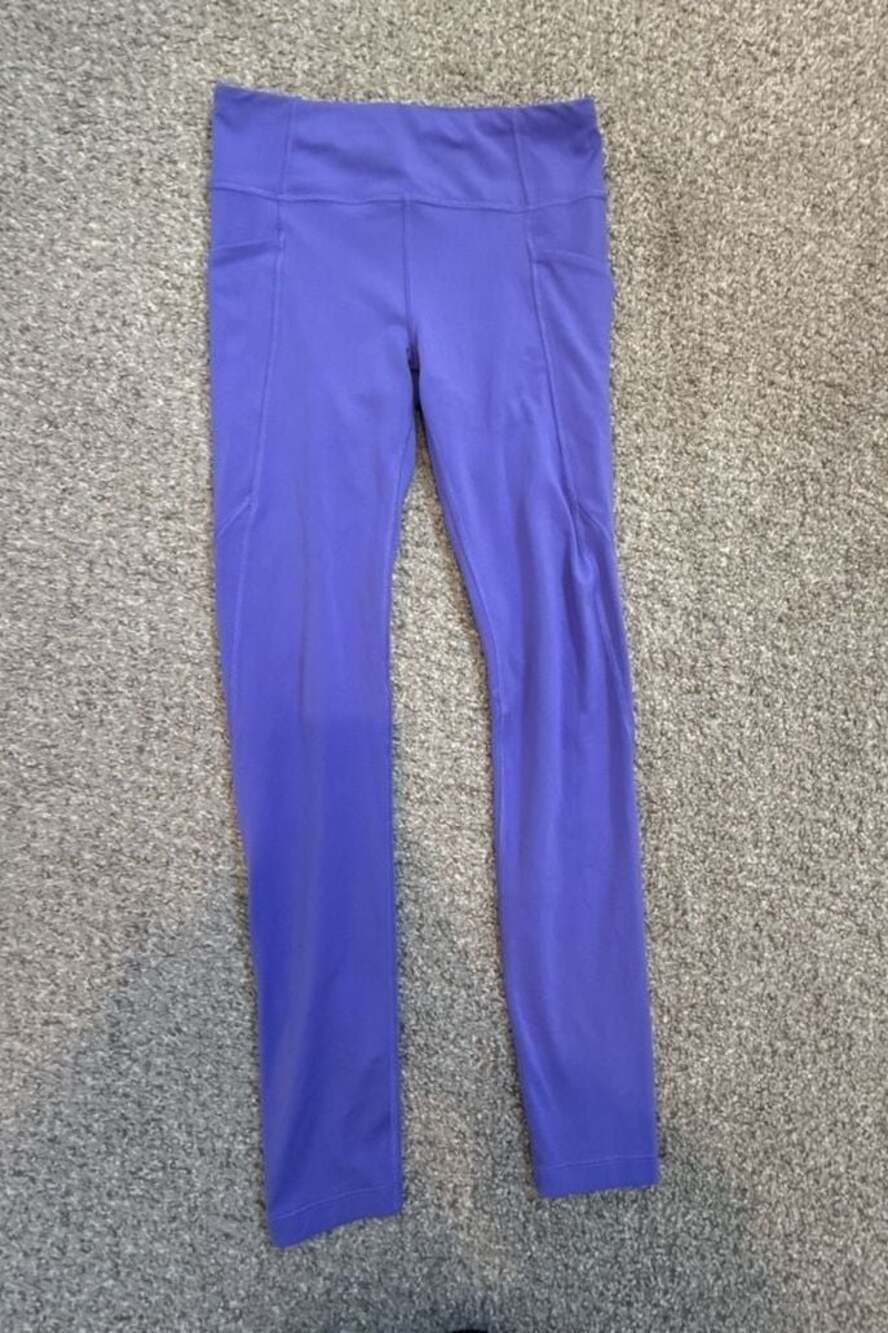 Athleta Girl High Rise Stash Your Treasures Tight Leggings Purple Size L/12